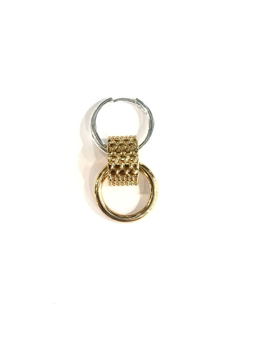 Boucle d' oreilles double node
