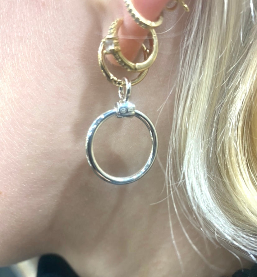 Boucle d' oreilles ring hoop