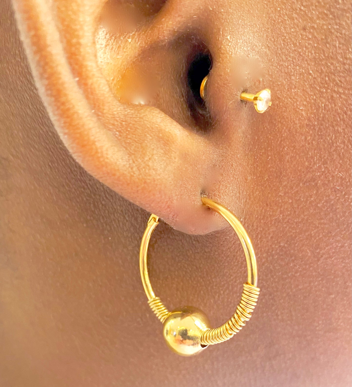 Anneaux d’ oreilles /earring folk beads fine