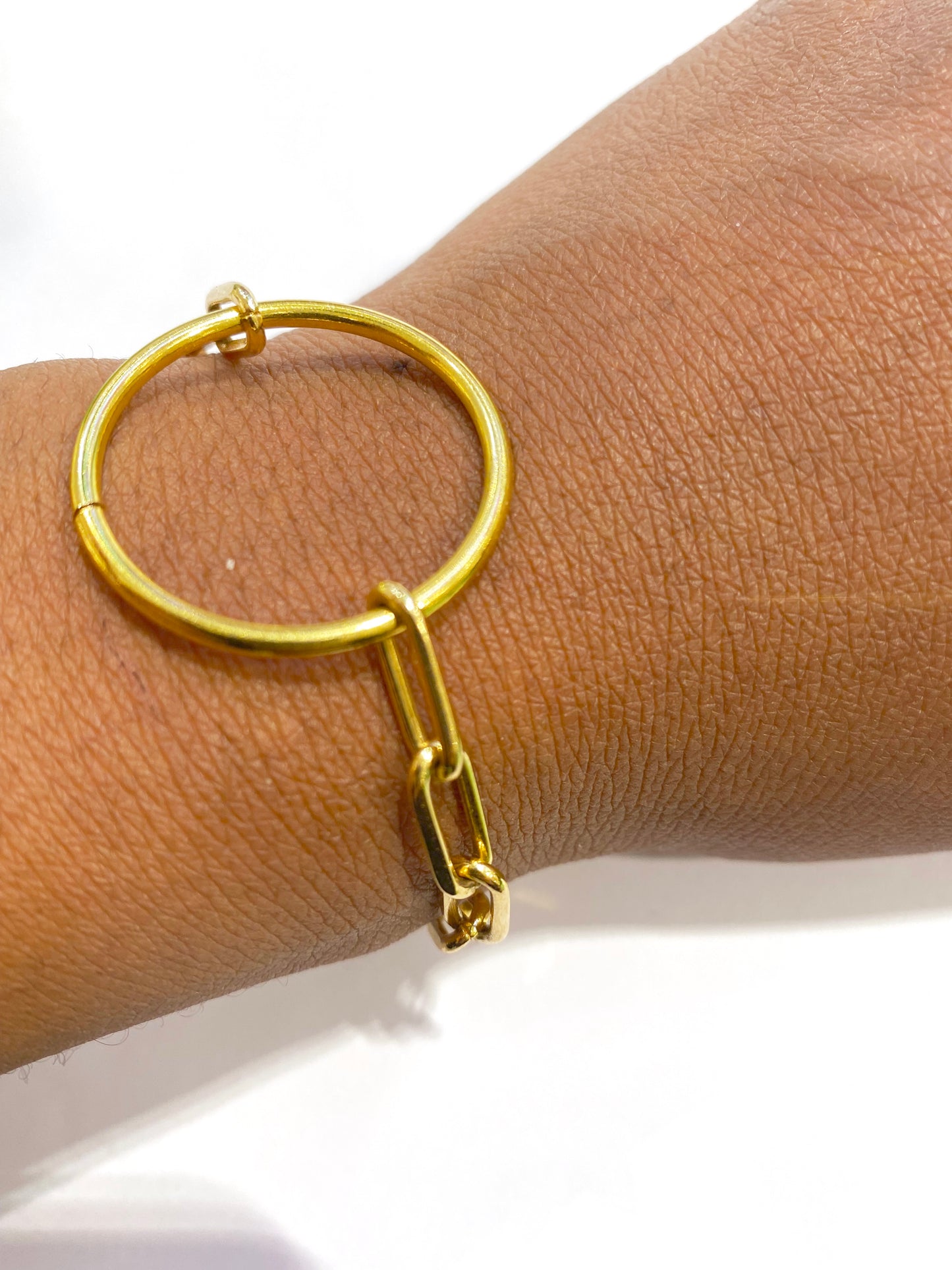 Bracelet maille forçat ring