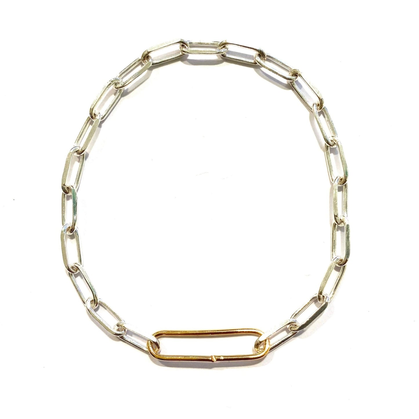 Bracelet maille fine silver