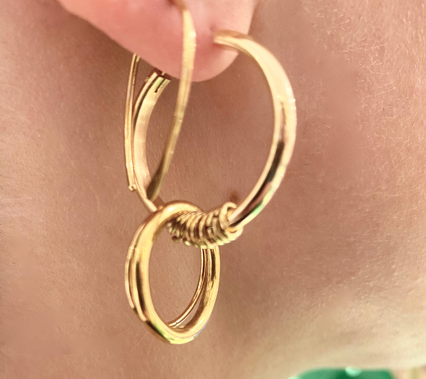 Boucle d'oreilles / earrings blue