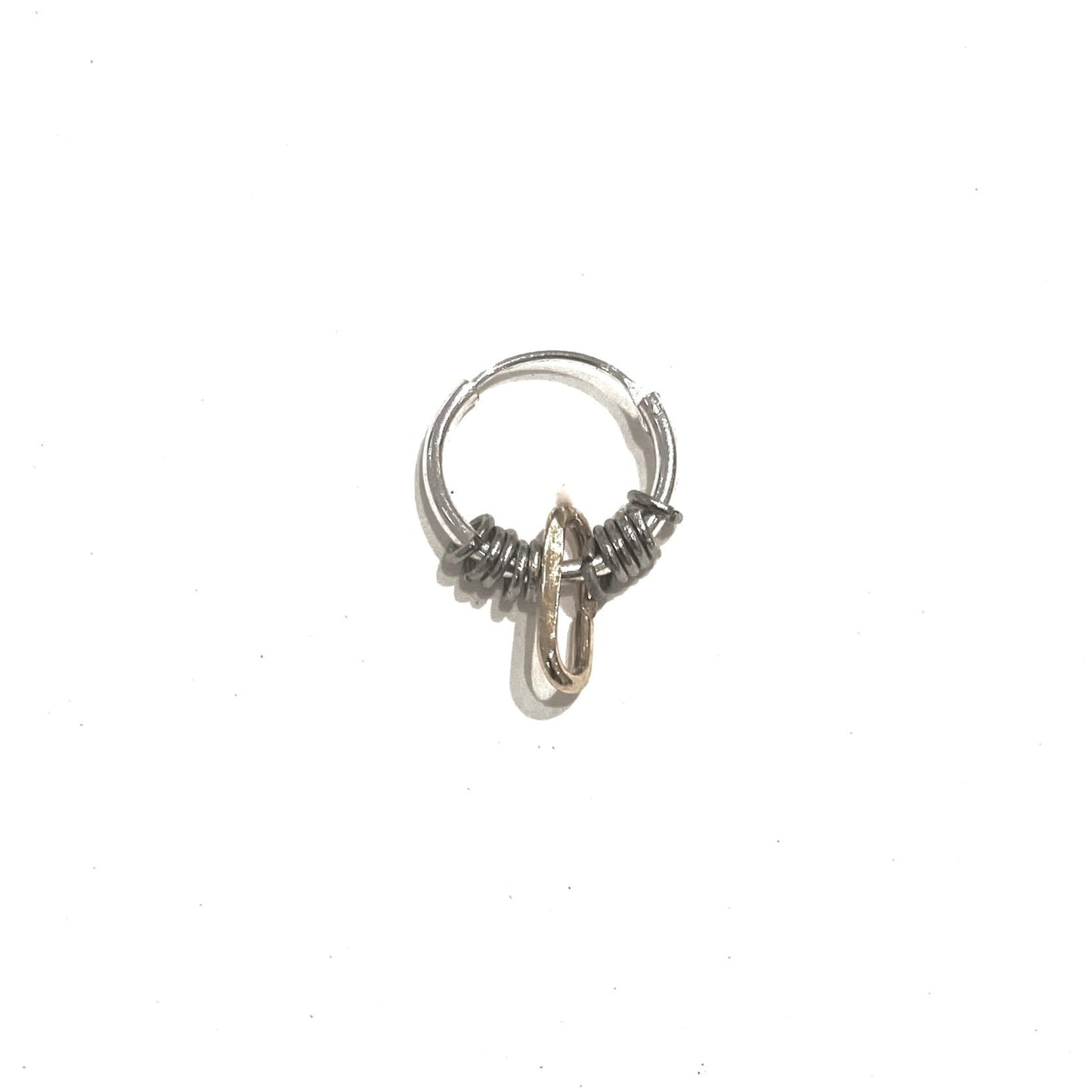 Anneau d'oreilles - piercing silver fine punky