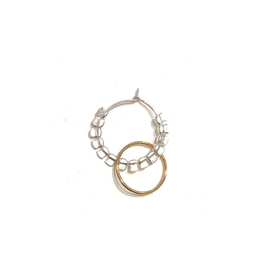 Boucle d'oreilles Dee silver ring