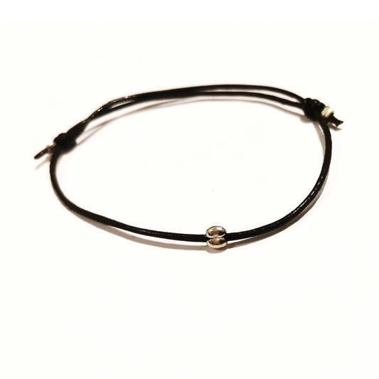 Bracelet cuir et argent