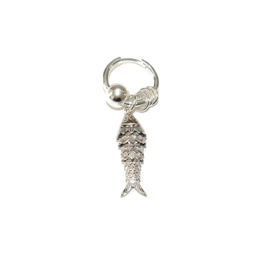 Boucle fish beads silver