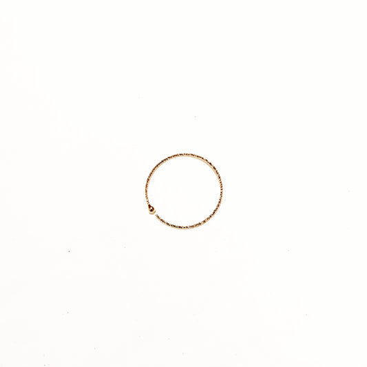 Anneaux d'oreilles / piercing circle ciselé grand