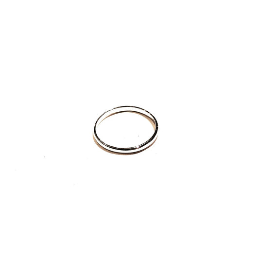 Bague anneau de doigt LINE silver