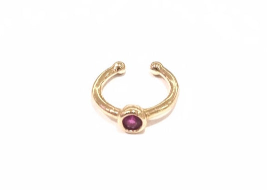 Bijoux d' oreilles / ear cuff pink stone