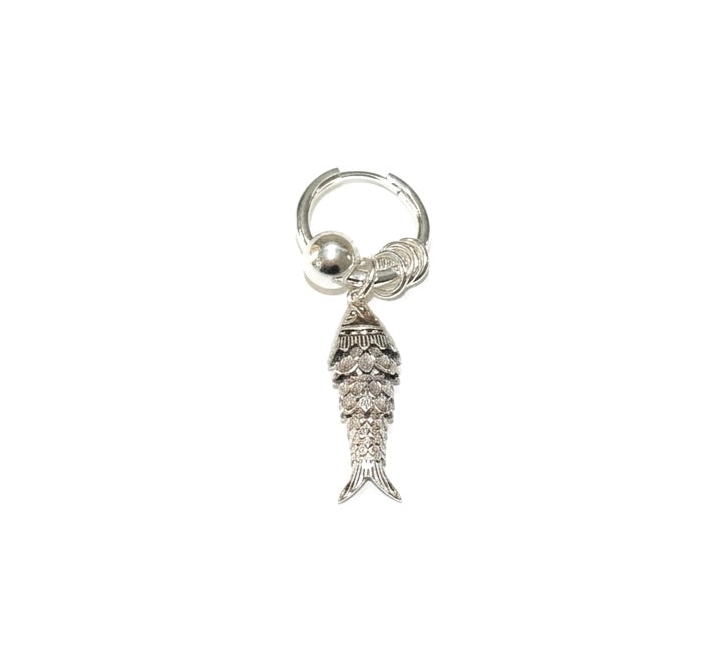 Boucle fish beads silver