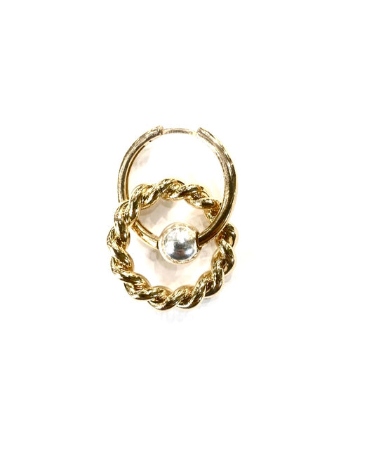 Boucle d' oreilles double antique