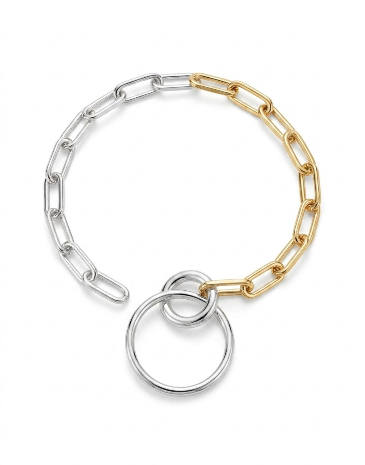 Bracelet maille bi color round