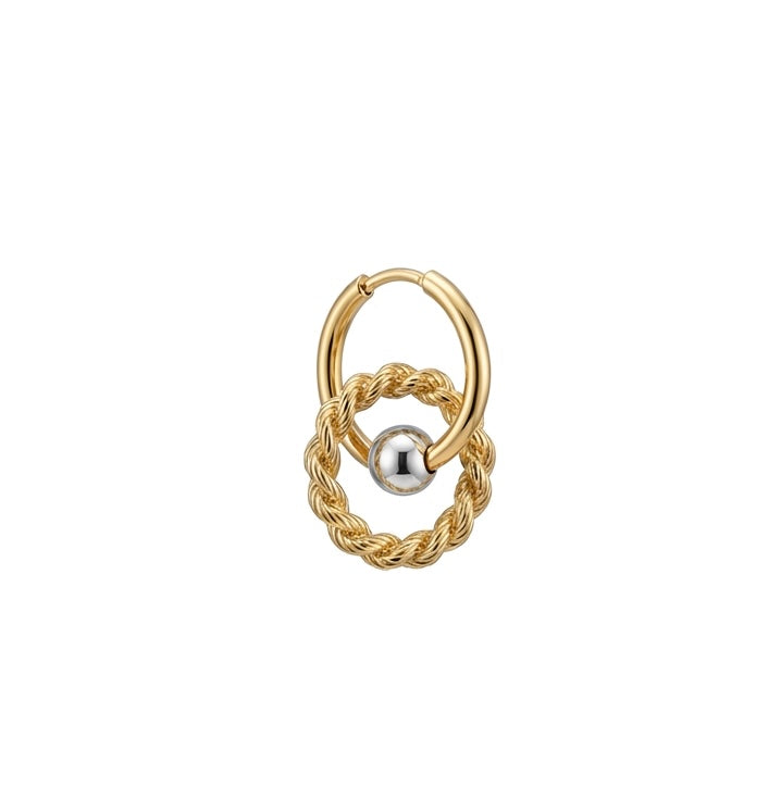Boucle d' oreilles double antique