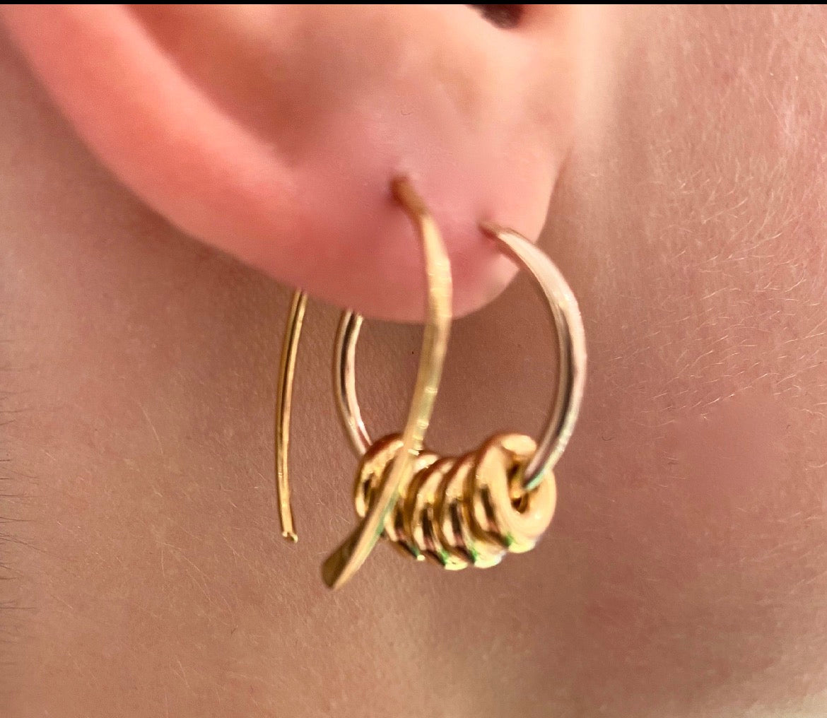 Boucle d'oreilles  / earrings punky rings