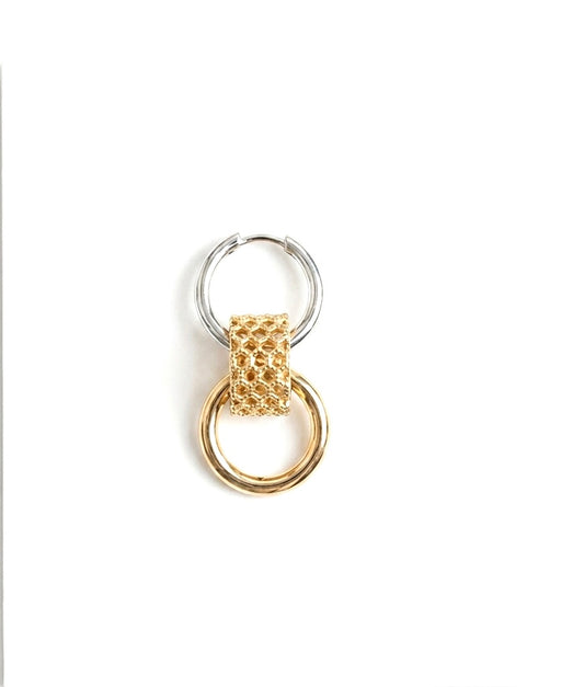 Boucle d' oreilles double node