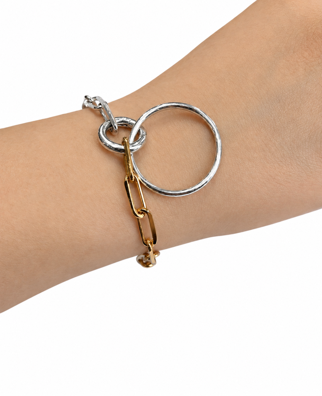 Bracelet maille bi color round
