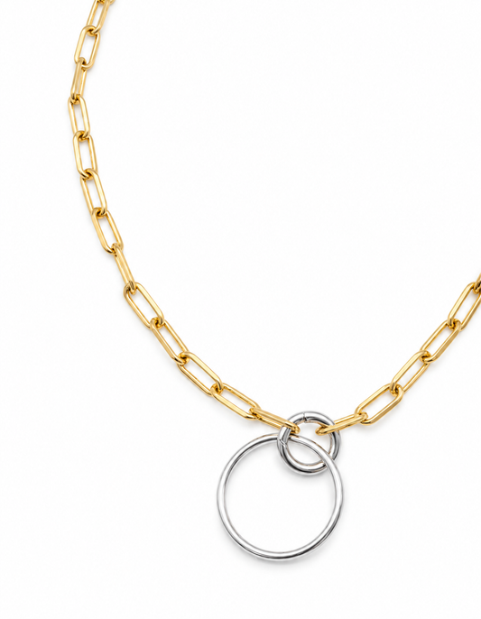 Collier armor ring gold