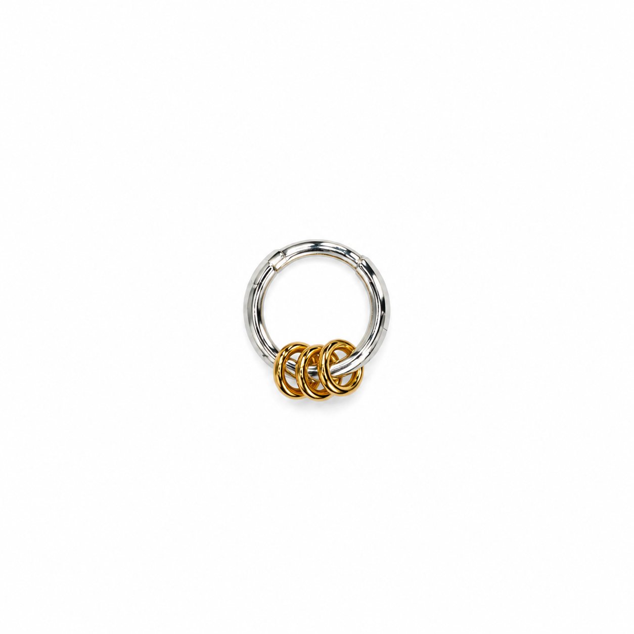 Percing ring bi color 1 cm