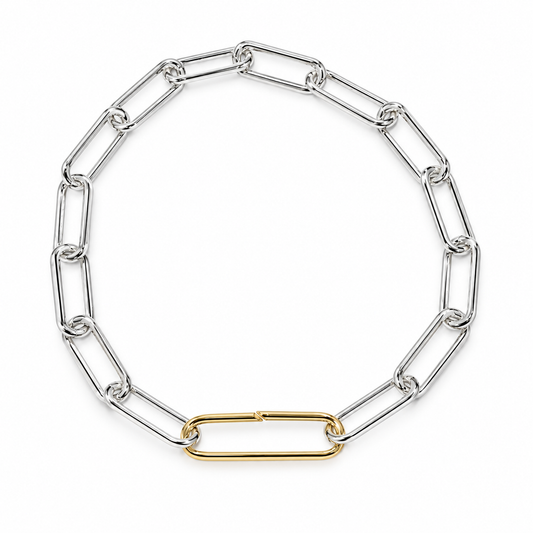 Bracelet maille Forçat silver