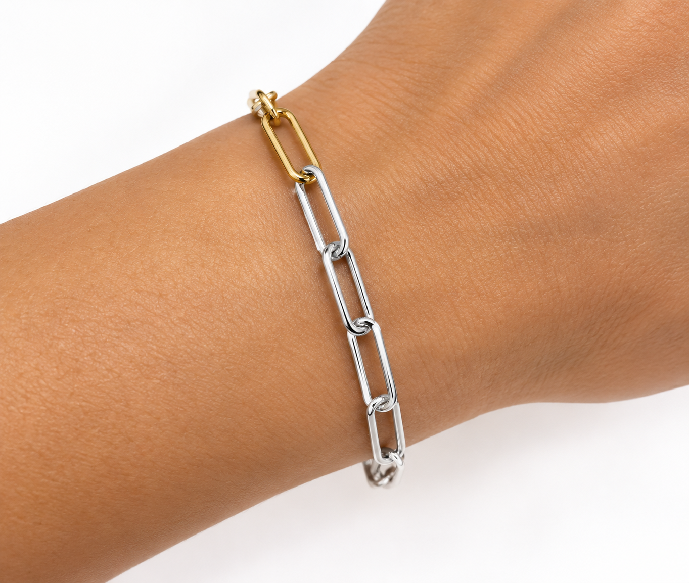 Bracelet maille Forçat silver