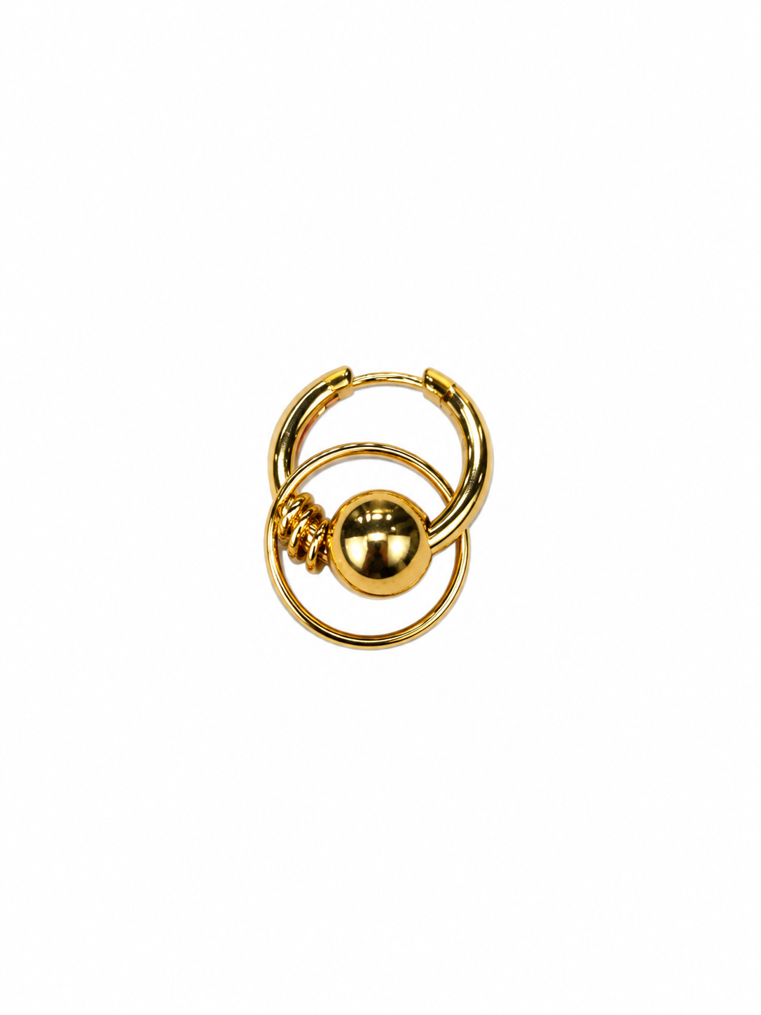 Boucle d’oreille oreilles/earrings Double beads Goldy