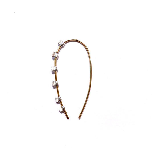 Boucle d'oreille earring punky bi color