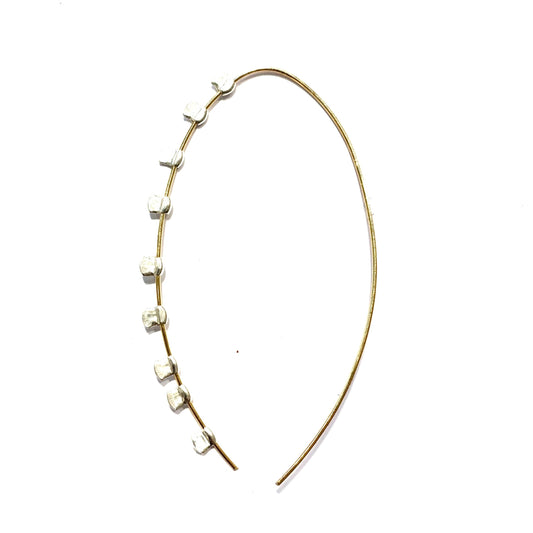 Boucle d'oreille / earring punk bi color