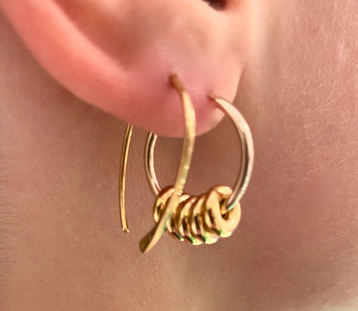 Boucle d'oreilles  / earrings punky rings