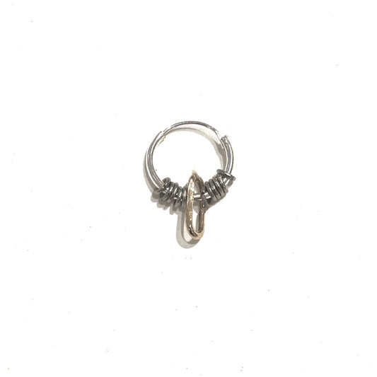 Anneau d'oreilles - piercing silver fine punky
