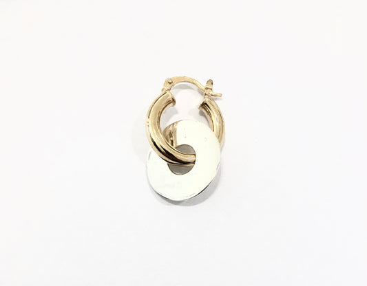 folk disque earrings / anneau d'oreille folk disque